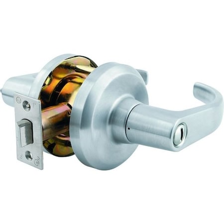 Hardware Summit Privacy Lock With 2-3/4 Backset And ASA Strike Satin Chrome Finish